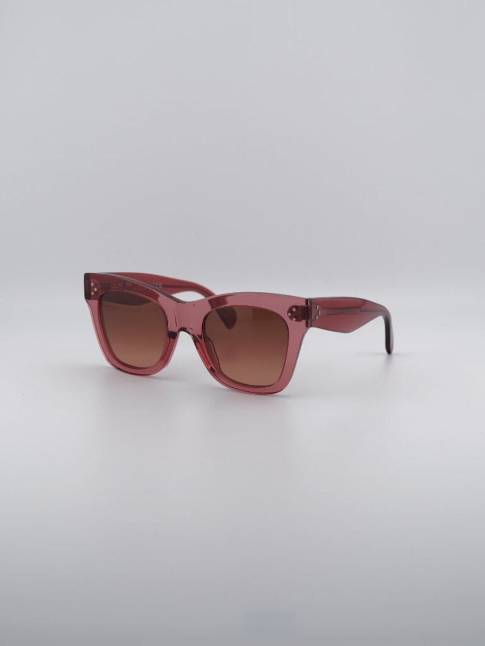 Celine CL4004IN 74T Sunglasses Pink Butterfly Frame, Bordeaux Lenses